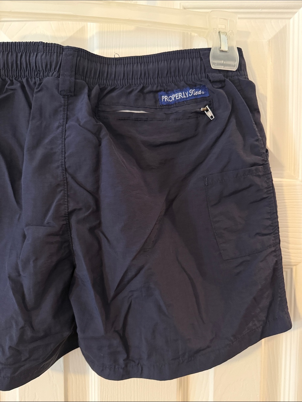Properly Tied Kids Navy Elastic-Waist Shorts